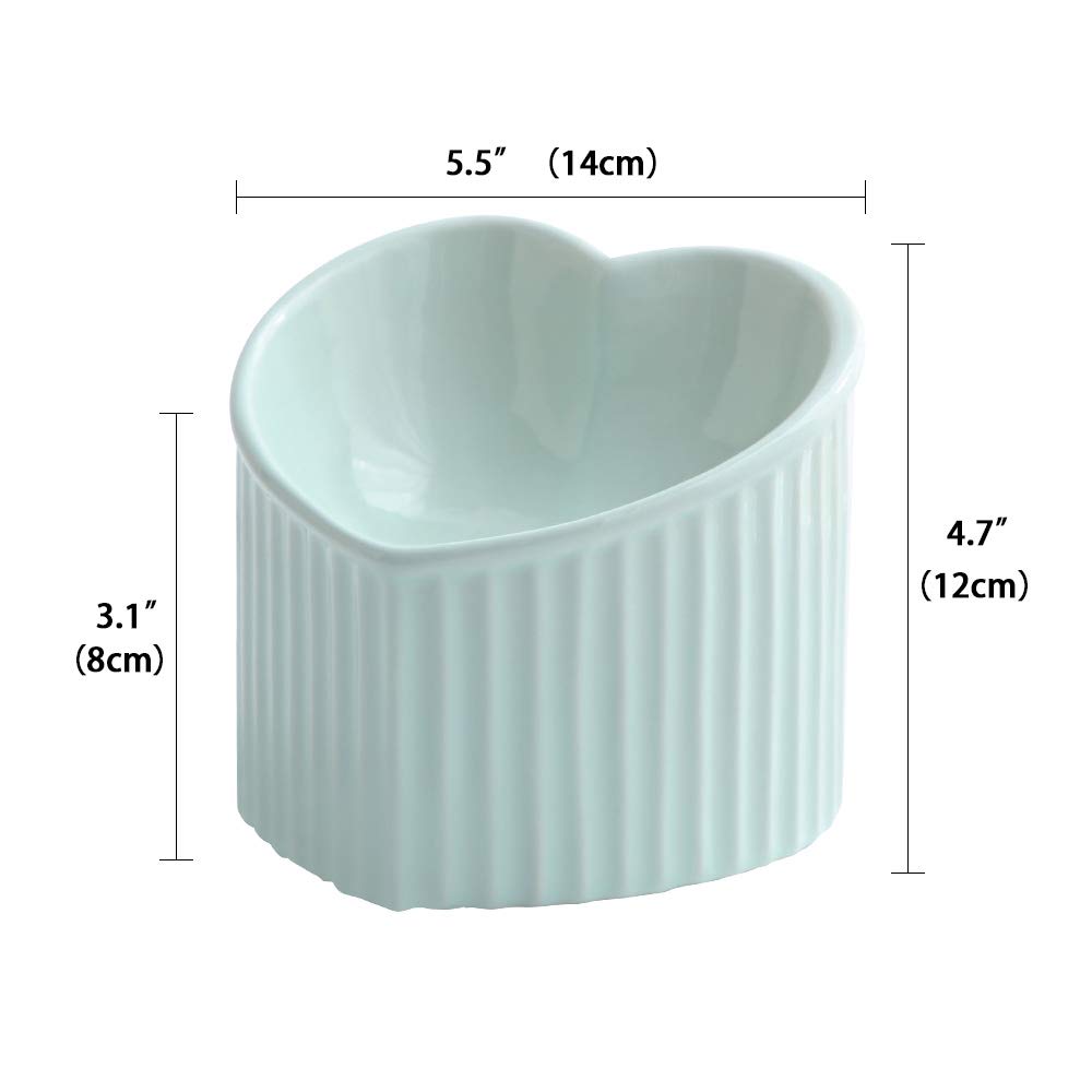 Heart-Shaped Ceramic Pet Bowl - Image 2