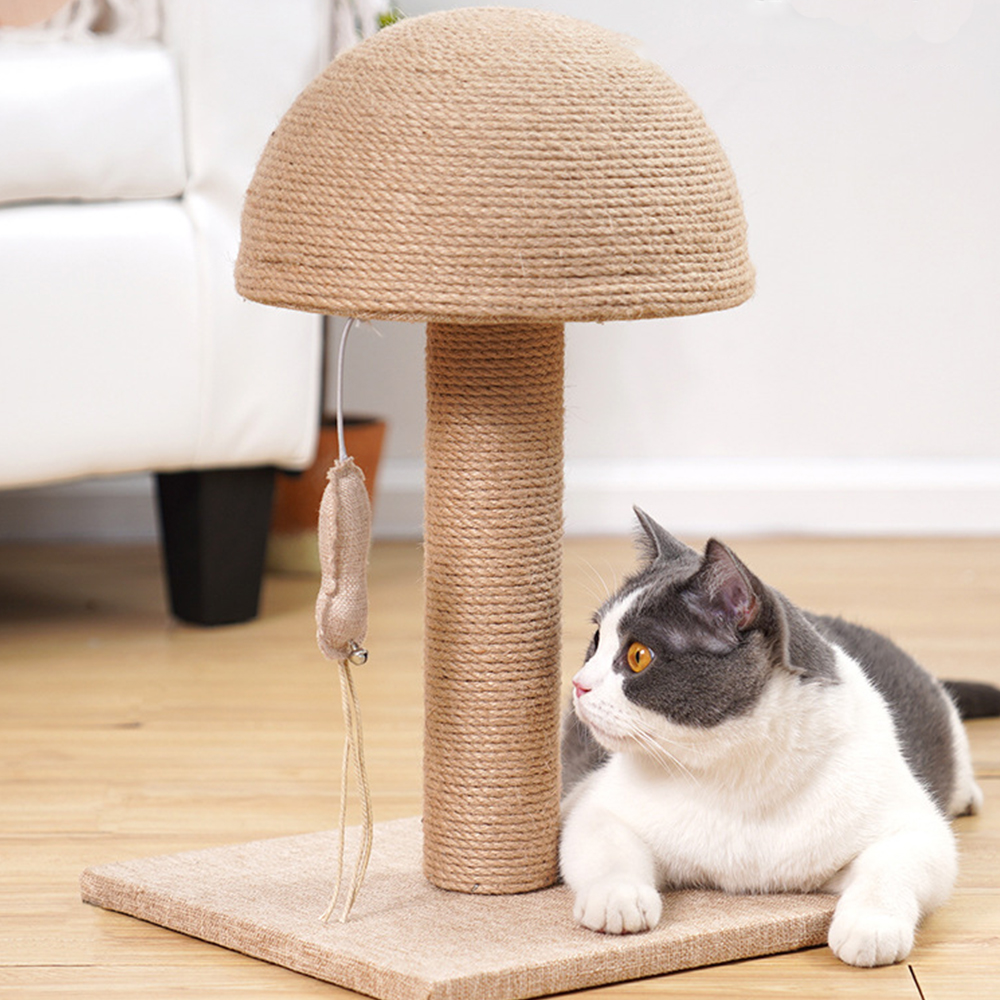 Sisal Scratch Tower with Hanging Toy