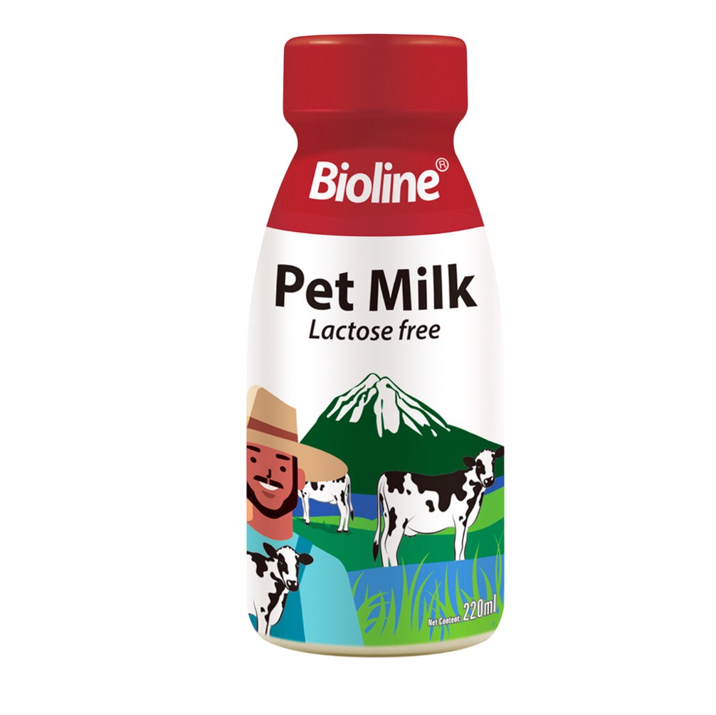 Bioline Pet Milk (Lactose-Free) for Cats & Dogs - 220ml
