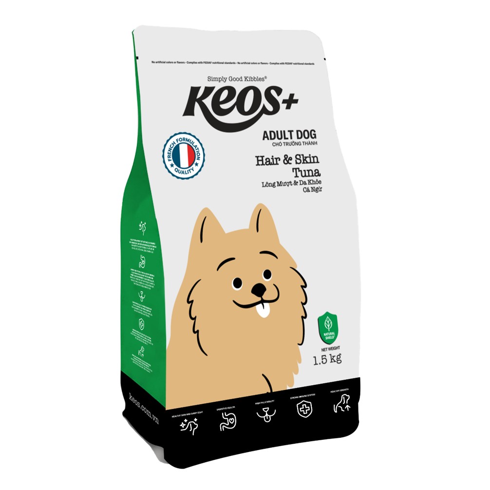 KEOS+ Adult Dog Hair & Skin - Tuna 1.5Kg