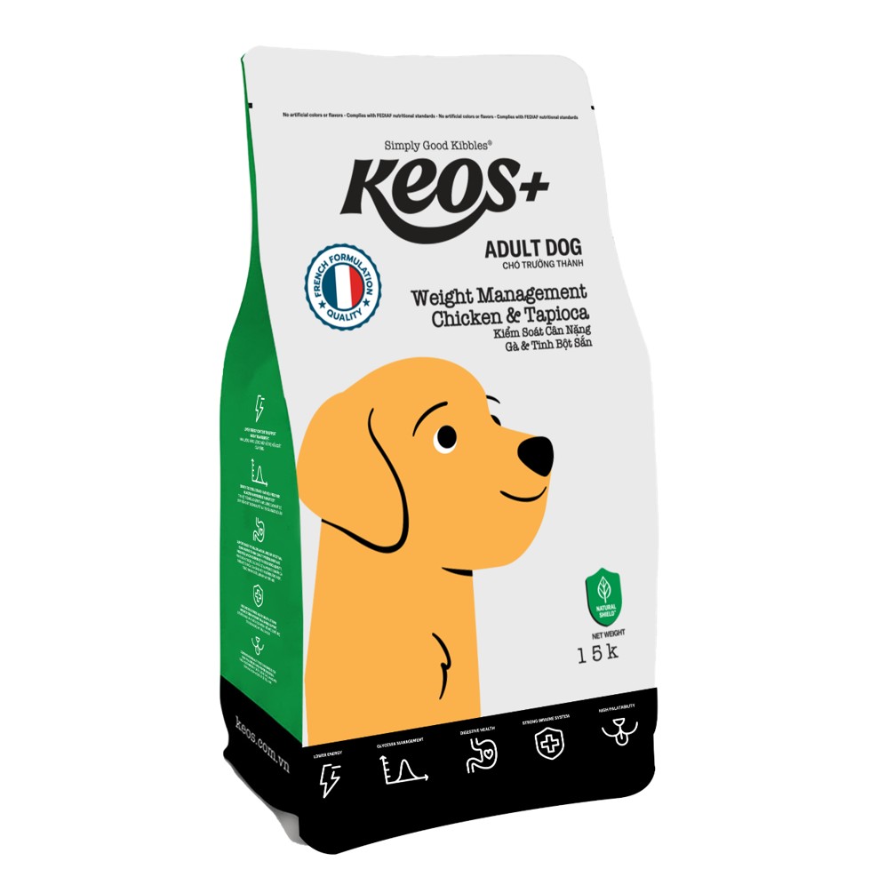 KEOS+ Adult Dog Weight Management - Chicken & Tapioca 1.5Kg