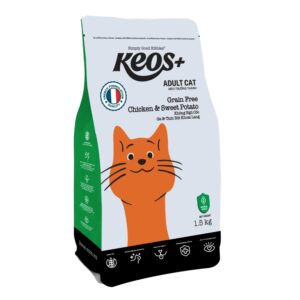 KEOS+ Adult Cat Grain Free - Chicken & Sweet Potato 1.5Kg
