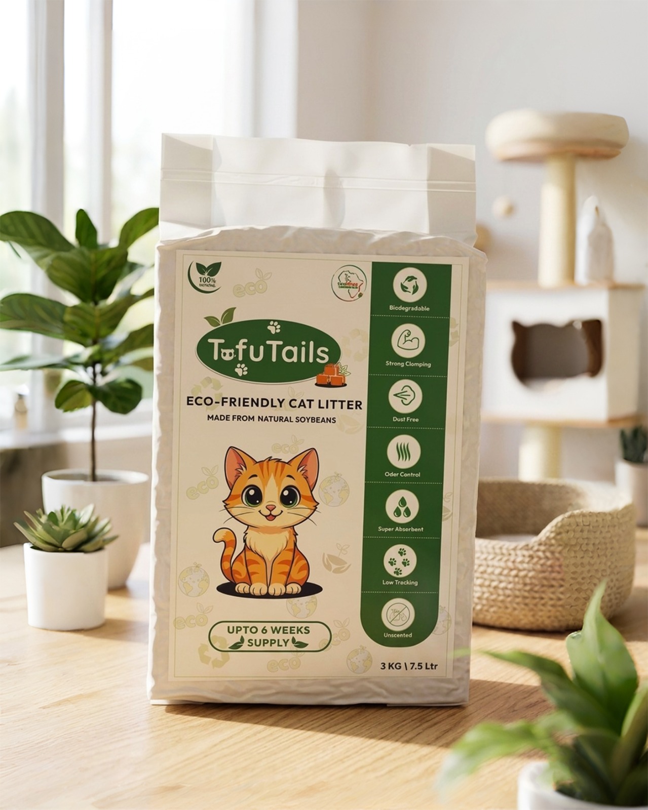 Tofu Tails Eco-Friendly Soybean Cat Litter