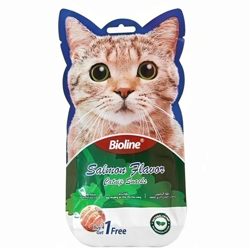BIOLINE Catnip Snacks - 15Gr x 5pcs