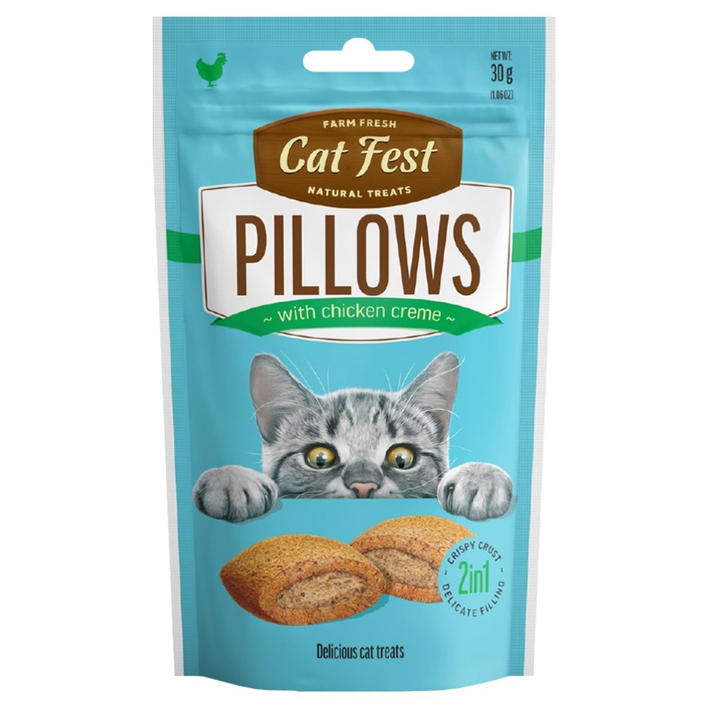 CAT FEST Pillows with Chicken Creme - 30Gr