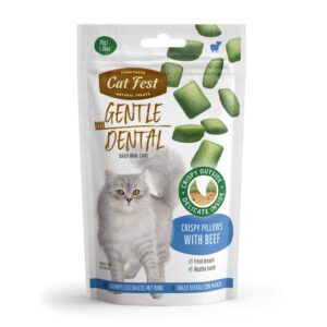 CAT FEST Gentle Dental Crispy pillows with Beef Cream - 30Gr