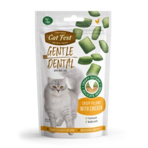 CAT FEST Gentle Dental Crispy pillows with Chicken Cream - 30Gr