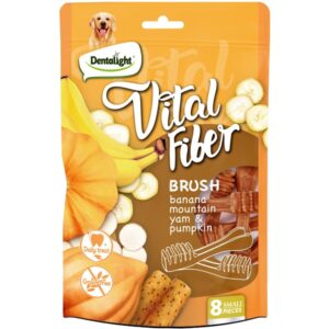 Gnawlers 2.7" Vital Fiber Brush (Banana, Mountain Yam & Pumpkin) 80Gr