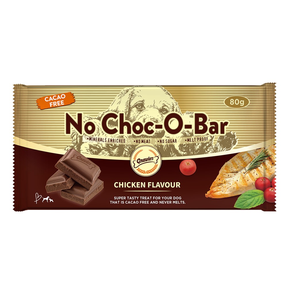 Gnawlers No Choc-O-Bar (Chicken Flavour) 80Gr