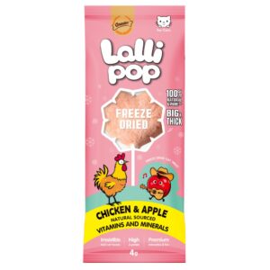 Gnawlers Freeze Dried Lollipop Cat Treat - Chicken & Apple 4g