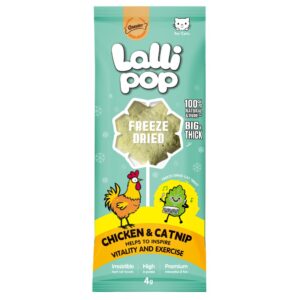 Gnawlers Freeze Dried Lollipop Cat Treat - Chicken & Catnip 4g
