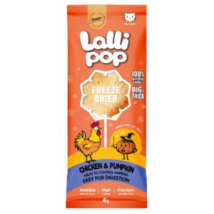 Gnawlers Freeze Dried Lollipop Cat Treat - Chicken & Pumpkin 4g