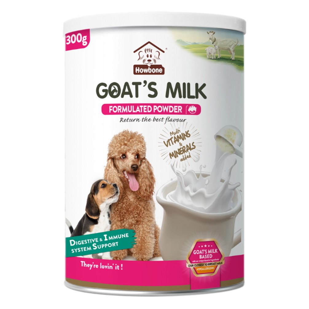 Howbone Goat's Milk - Formulated Powder for Dogs 300g