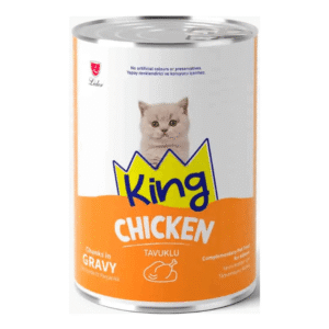 King Canned Kitten Food Chicken Chunks In Gravy 400g