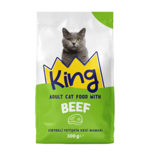 King Adult Cat Food Beef 300g