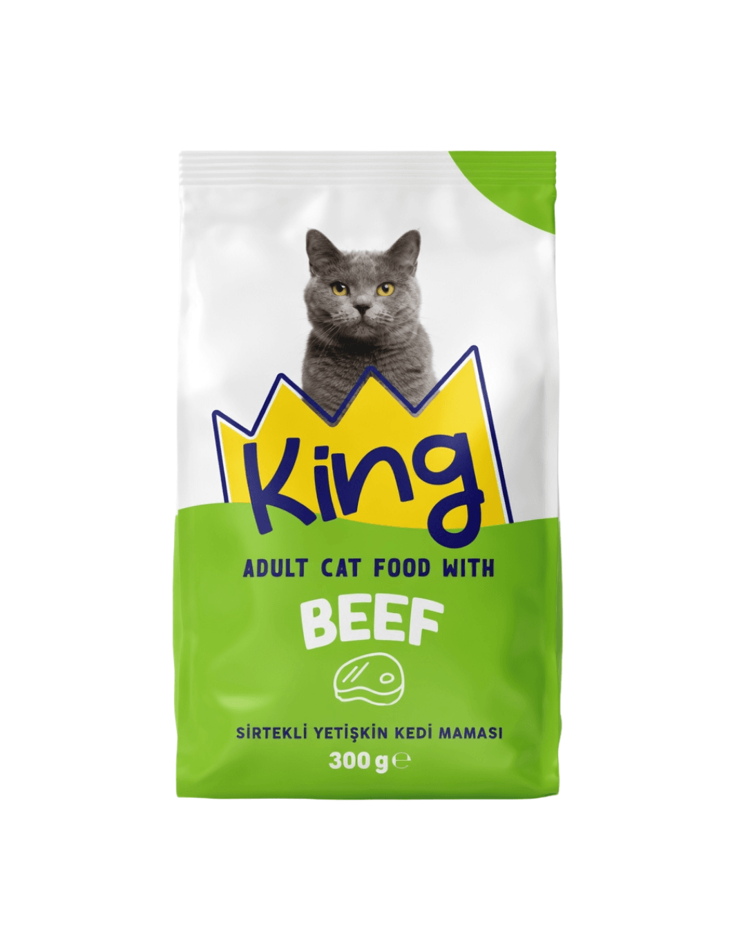 King Adult Cat Food Beef 300g