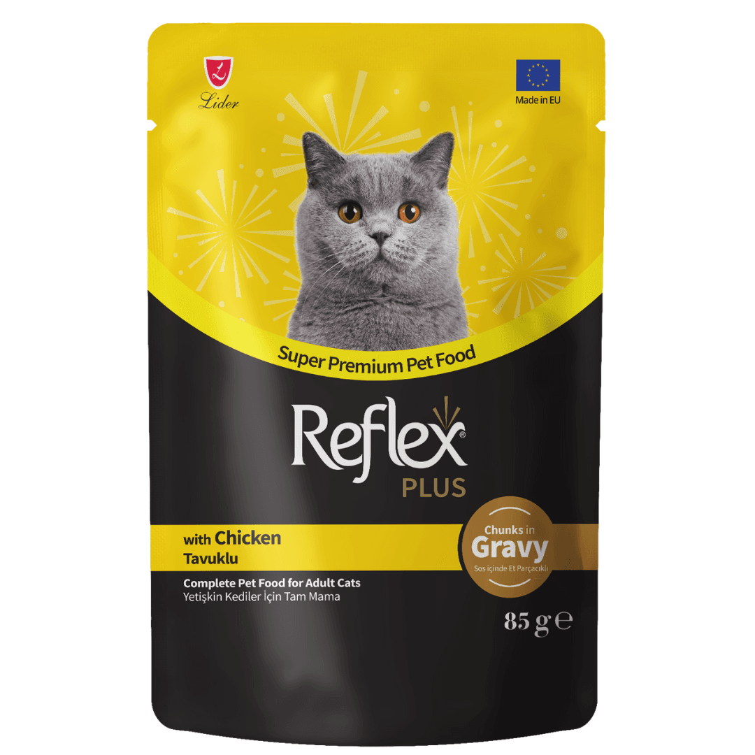 Reflex Plus Cat Food Pouch Chicken Chunks In Gravy 85g