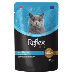 Reflex Plus Cat Food Pouch White Fish Chunks In Gravy 85g