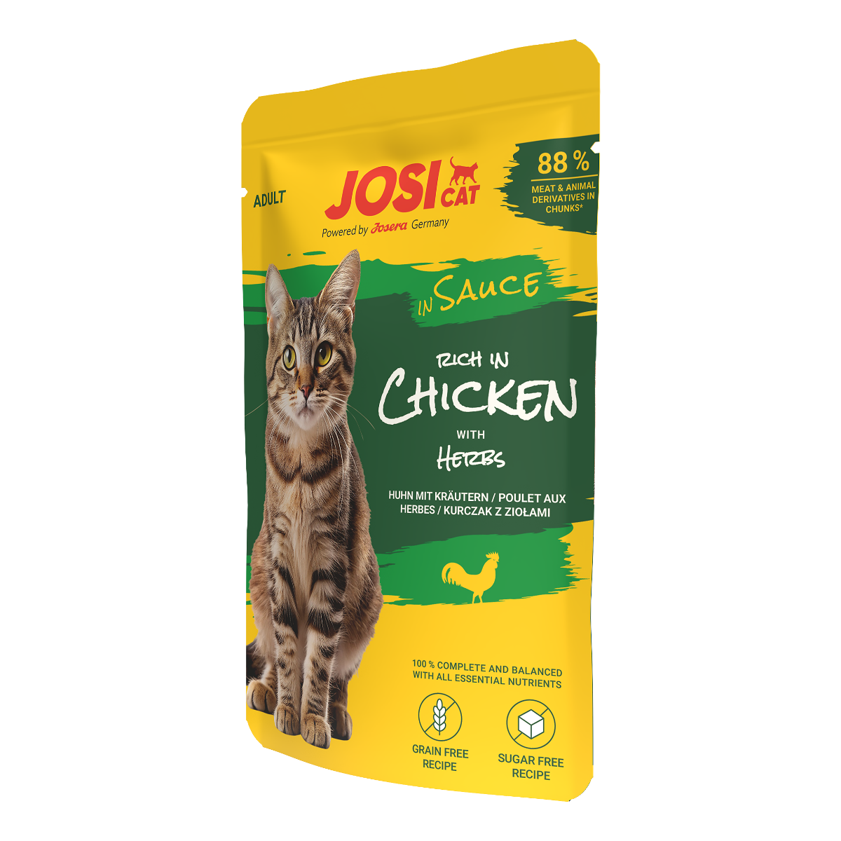 JosiCat Cat Wet Food Rich in Chicken in Sauce - 85g