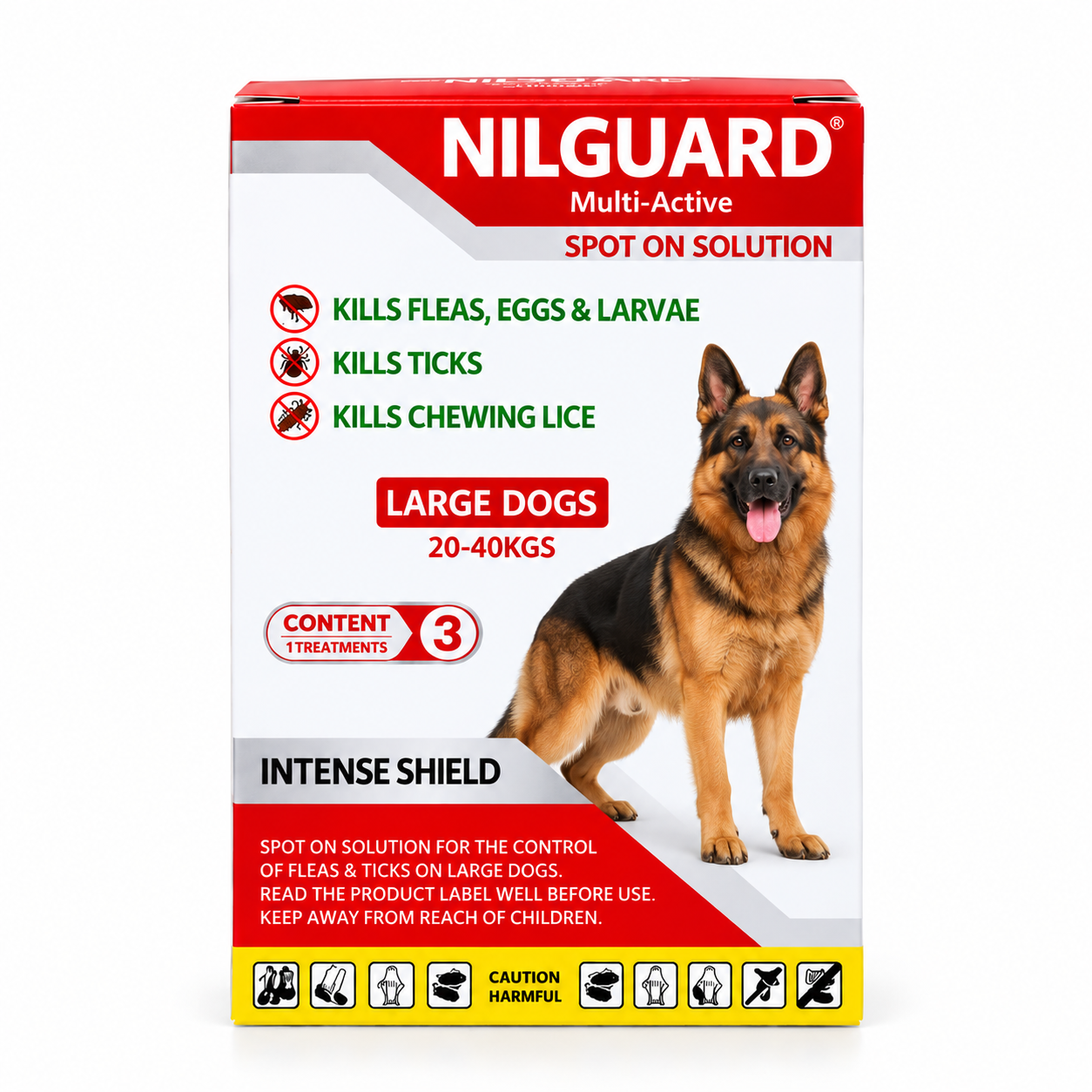 Nilguard Multi-Active Spot-On Solution - Large Dogs- 40-60KG