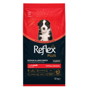 Reflex Plus Dog Dry Food – Medium & Large Breed Puppy (Junior) Lamb Hypoallergenic 12kg
